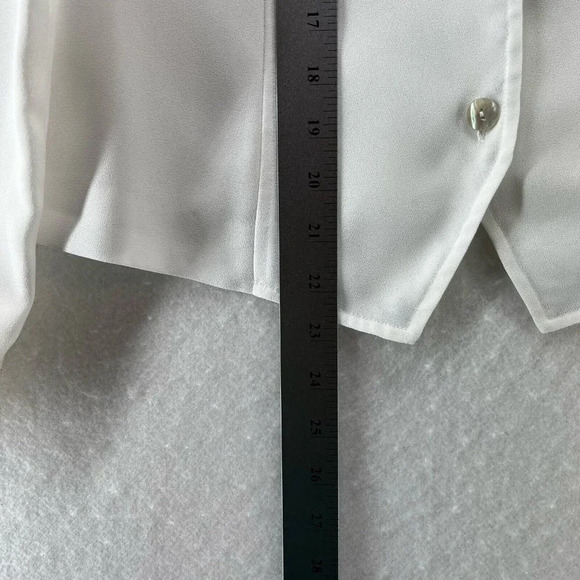 Appleseed's Blazer Womens Size 6P Notch Single Breasted Long Sleeve White - Picture 9 of 10